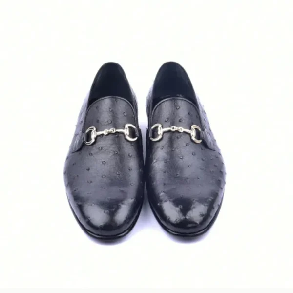 corrente_c_genuine_ostric_3-5.webp Online Corrente C02201-5405 Genuine Ostrich Loafers Black