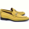 Sale Corrente C11102-4428 Grain Leather Loafers Yellow