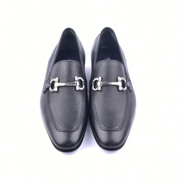 corrente_c_grain_leather__3.webp Outlet Corrente C111-4428 Grain Leather Loafers Black
