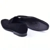 Sale Corrente C02003-5760 H Buckle Suede Loafers Black