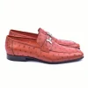 New Corrente C02008-5760 H Ostrich Loafers Rust