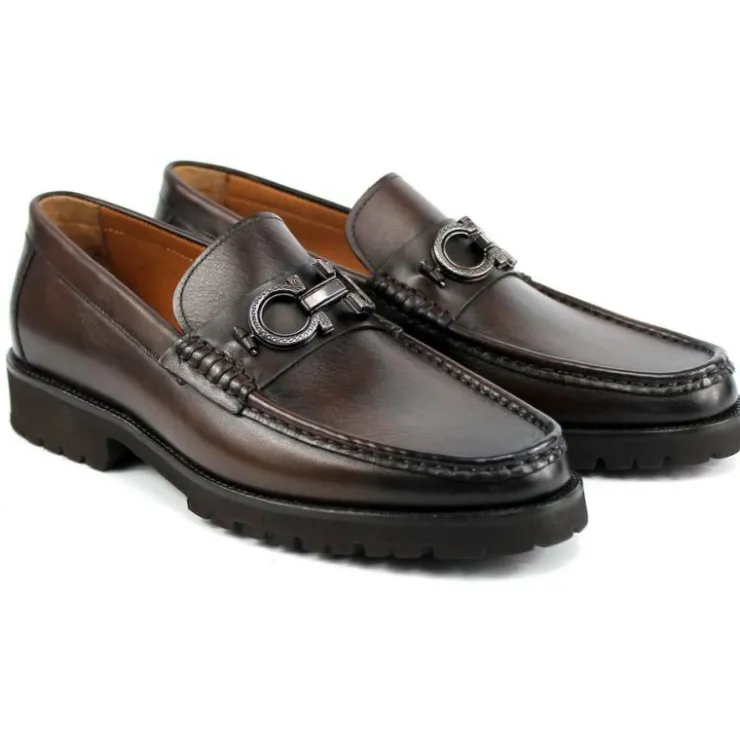 Best Sale Corrente C179 Newport Bit Loafer Brown