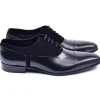 Best Sale Corrente C0014041-5230 Plain Toe Lace-up Shoes Black