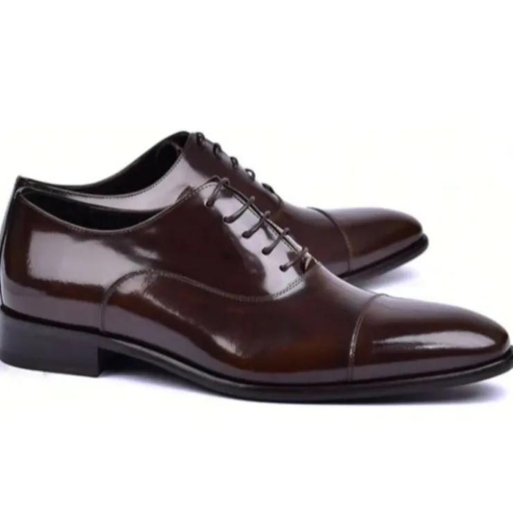 Discount Corrente C0095-6265 Shiny Calfskin Shoes Brown