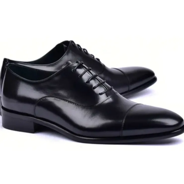 Cheap Corrente C0092-6265 Shiny Calfskin Shoes Black