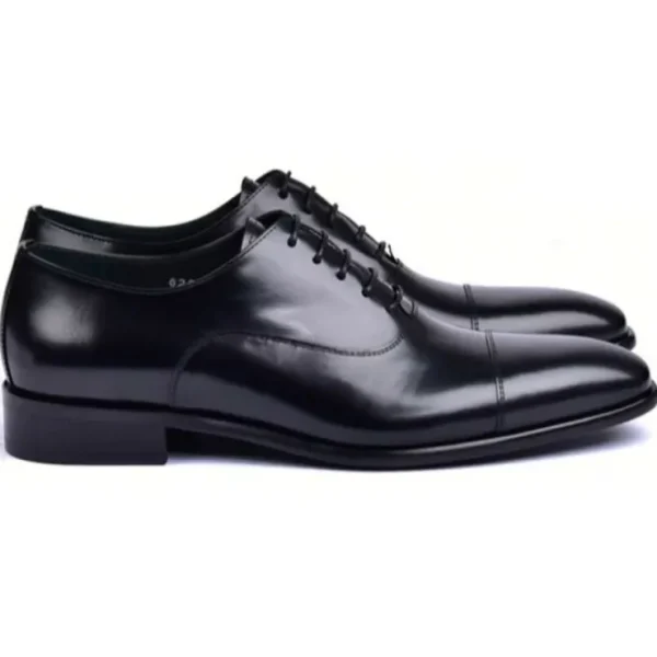 Cheap Corrente C0092-6265 Shiny Calfskin Shoes Black