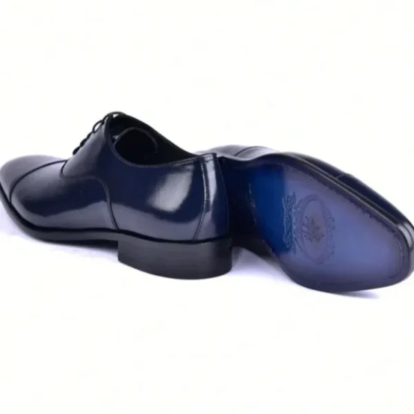 Best Sale Corrente C0094-6265 Shiny Calfskin Shoes Navy