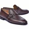 Flash Sale Corrente C00101-6628 Side Buckle Loafer Brown