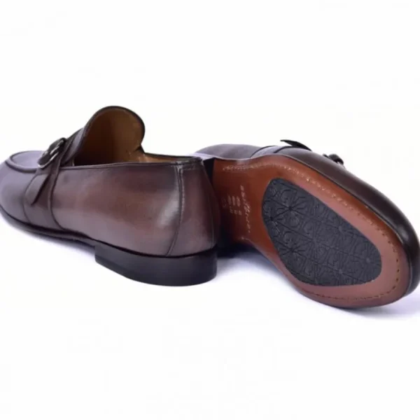 Flash Sale Corrente C00101-6628 Side Buckle Loafer Brown