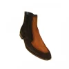 Flash Sale Corrente C199-2077 Two Tone Suede Boots Black Tan BlackTan