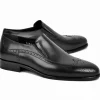 Cheap Corrente C0435-6401 Wing Tip Loafer Black