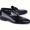 Shop Corrente C02006-5760-H Buckle High Shine Loafer Black