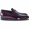 Cheap Corrente C02000-5760-H Buckle Loafer Shoes Burgundy