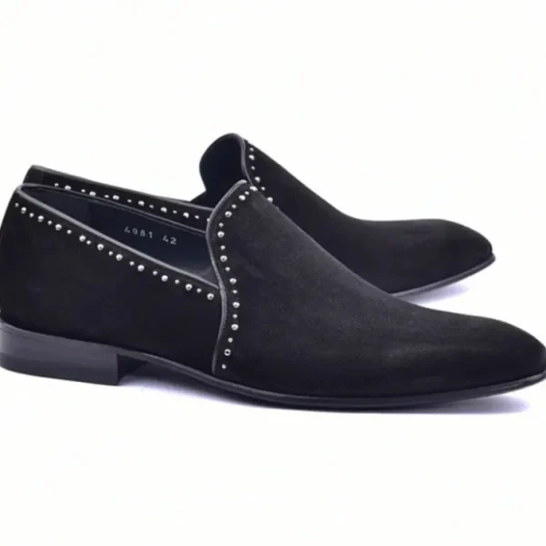 Sale Corrente C04-4981S Suede Loafers Black