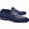 Fashion Corrente C11107-6376S Two Tone Suede Bit Loafers Navy