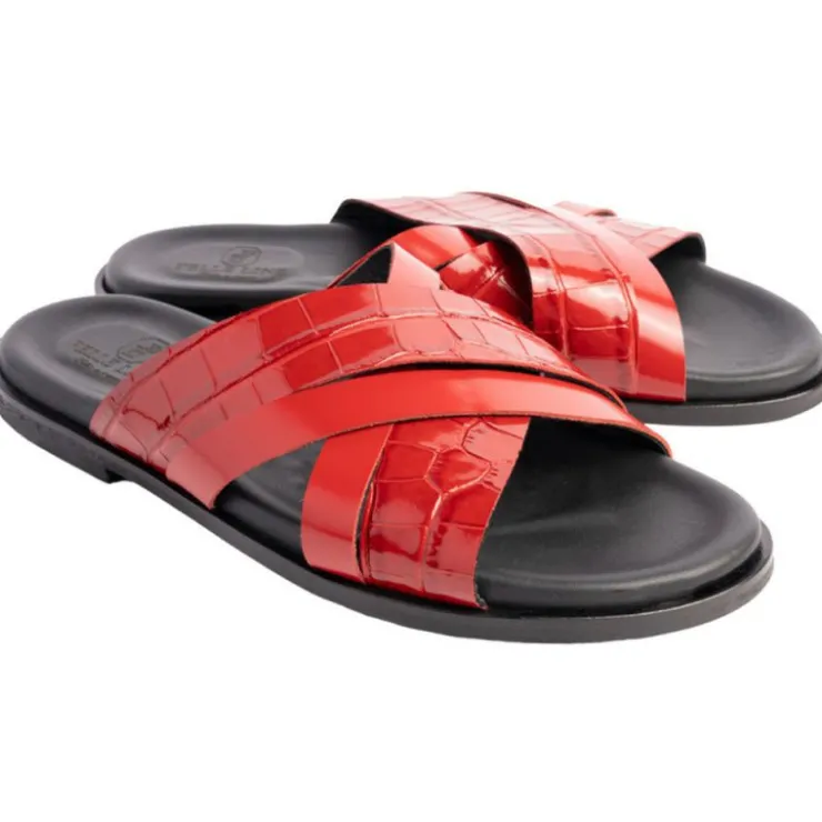 Best Corrente P000922 Aruba Sandals Red