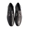 Best Corrente P00080 Barferr Buckle Loafers Black