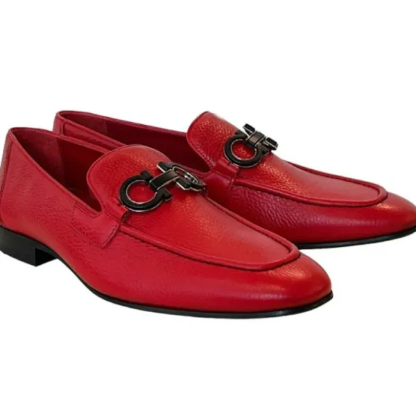 corrente_p_bit_buckle_loa_0-3.webp Cheap Corrente P000653-6472 Bit Buckle Loafers Red