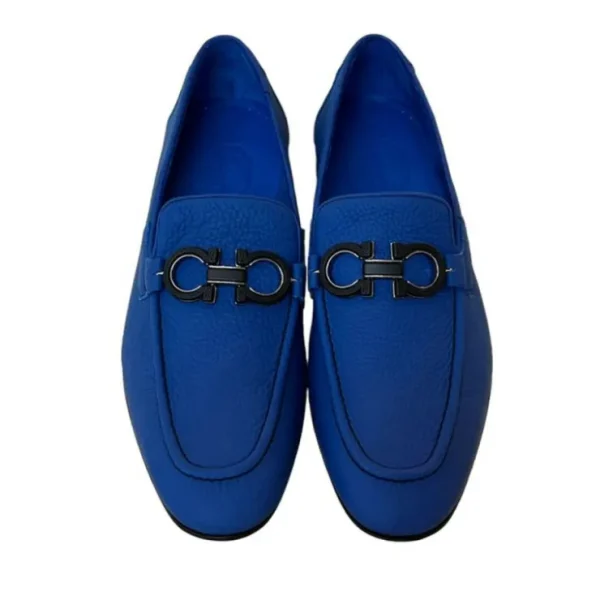 Cheap Corrente P00065-6472 Bit Buckle Loafers Blue