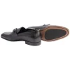 New Corrente P00071 Chello Buckle Loafers Black