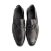 New Corrente P00071 Chello Buckle Loafers Black