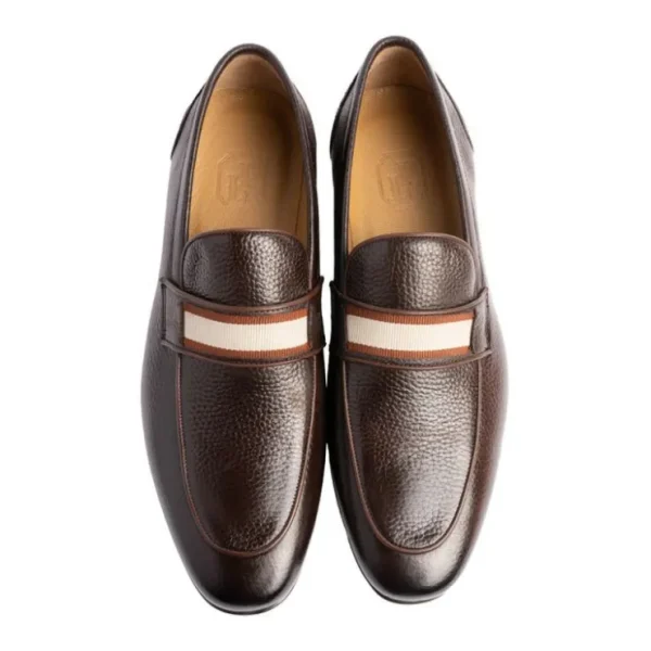 New Corrente P00082 Depp Deerskin Loafers Brown