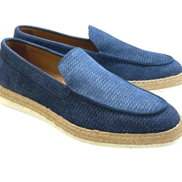 Hot Corrente P01205 Nuovo Sport Loafer Blue