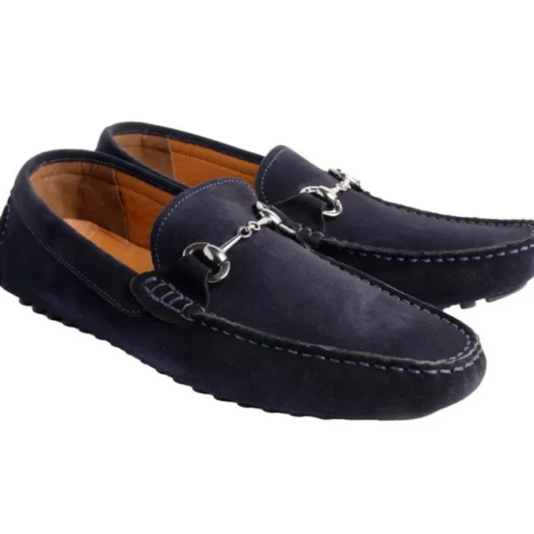 Fashion Corrente P000913 Palm Beach Suede Drivers Navy