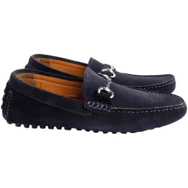 Fashion Corrente P000913 Palm Beach Suede Drivers Navy