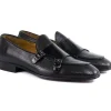 Online Corrente P000594 Tomaso Double Buckle Loafer Black