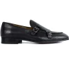 Online Corrente P000594 Tomaso Double Buckle Loafer Black