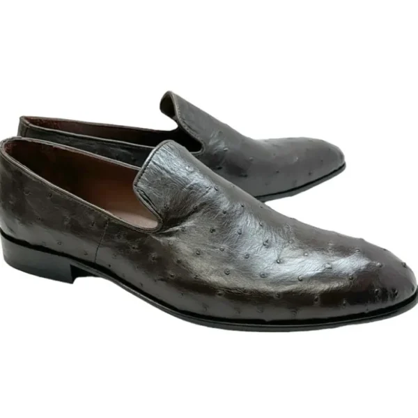 Clearance Corrente P00058 Warren Ostrich Loafer Brown