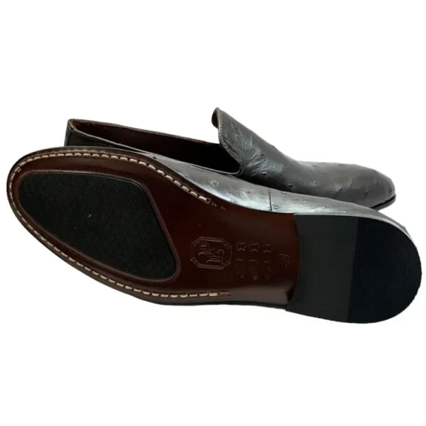 Clearance Corrente P00058 Warren Ostrich Loafer Brown