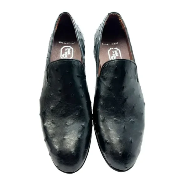 Sale Corrente P00057 Warren Ostrich Loafer Black