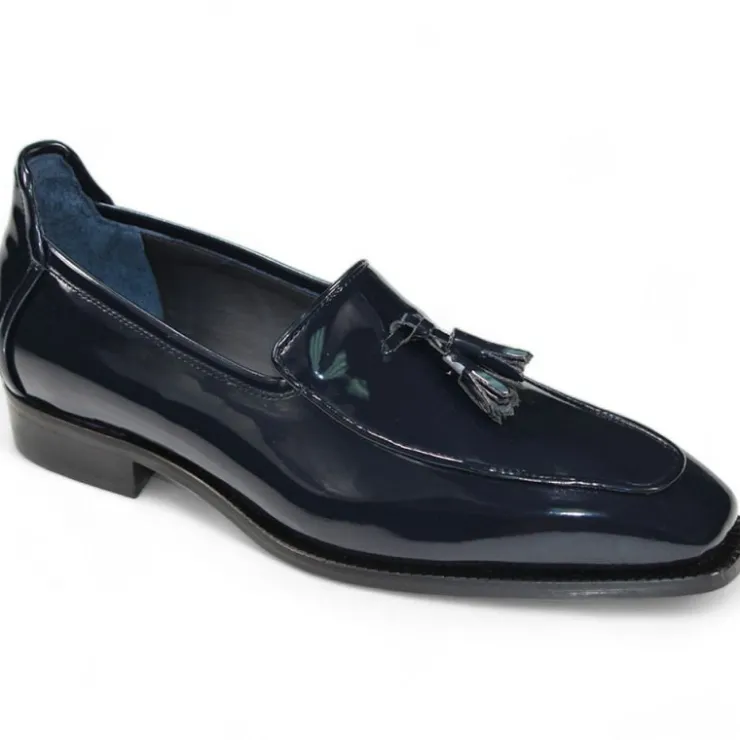 Best Sale Duca by Matiste Fano Patent Leather Loafers Navy