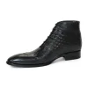 Best Sale Duca by Matiste Lauro Leather/Embossed Quilt Leather Shoes Black