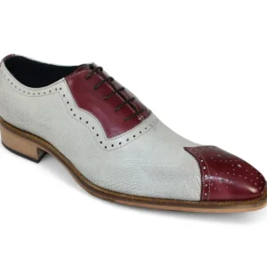 Store Duca by Matiste Marino Oxfords Bordo / Bone Burgundy/Bone