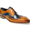 Fashion Duca by Matiste Saranno Genuine Leather Shoes Cognac/ Navy Cognac/Navy