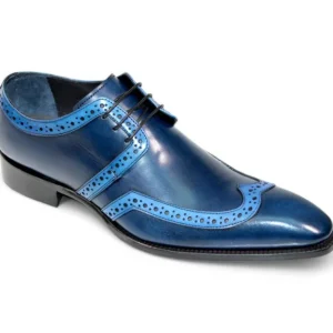 Best Duca by Matiste Savona Genuine Leather Shoes Navy/ Light Blue Navy/LightBlue