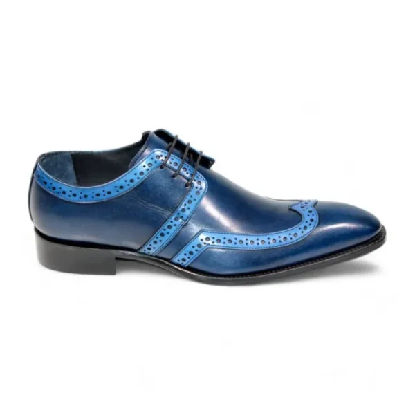 Best Duca by Matiste Savona Genuine Leather Shoes Navy/ Light Blue Navy/LightBlue