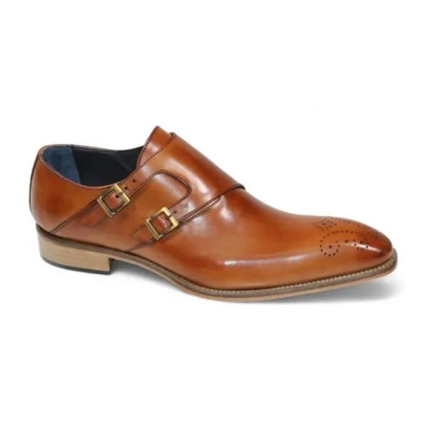 Best Sale Duca by Matiste Vergato Genuine Leather Shoes Brandy