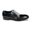 Shop Duca by Matiste Veroli Genuine Leather Shoes Black/ Grey Black/Grey