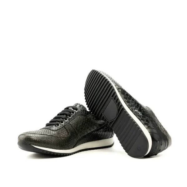 New Emanuele Sempre Corsini Python Sneakers Black/Grey