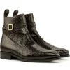 Store Emanuele Sempre Jodhpur Python Shoes Dark Brown DarkBrown