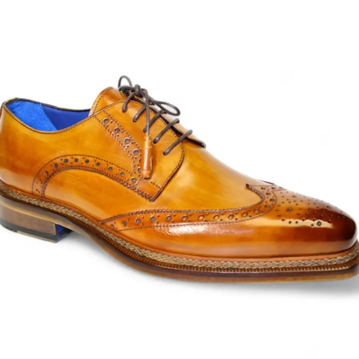 Best Sale Emilio Franco Adriano Leather Shoes Cognac