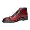 Best Emilio Franco Aldo Leather Shoes Antique Red