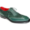 Hot Emilio Franco Antonio Genuine Leather/ Suede Shoes Green