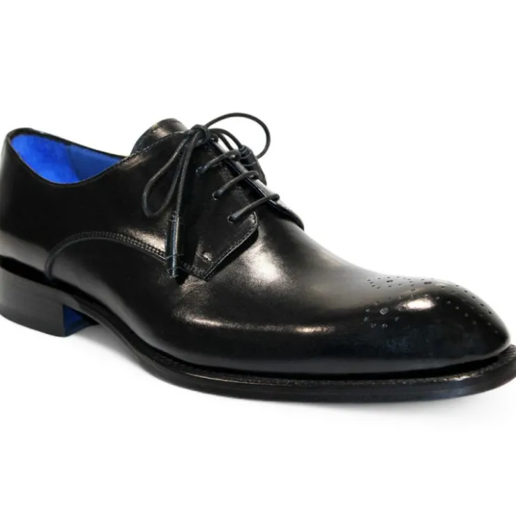 Best Emilio Franco Artigiana Delfino Leather Shoes Black