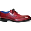Outlet Emilio Franco Artigiana Delfino Leather Shoes Antique Red