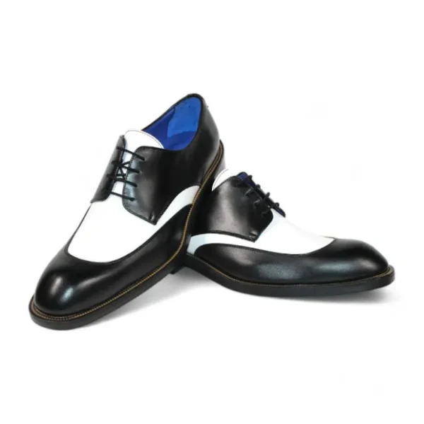 Hot Emilio Franco Cosimo Calfskin Shoes Black / White